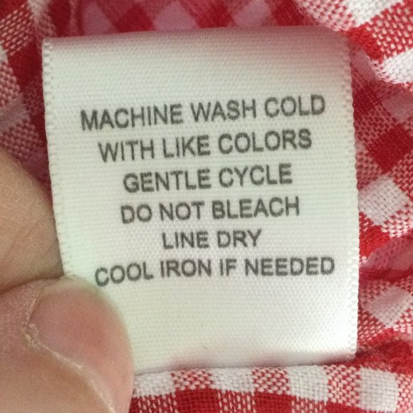 Eyeshadow Red/White Gingham Tank, V Neck, Size XL - Picture 6 of 6